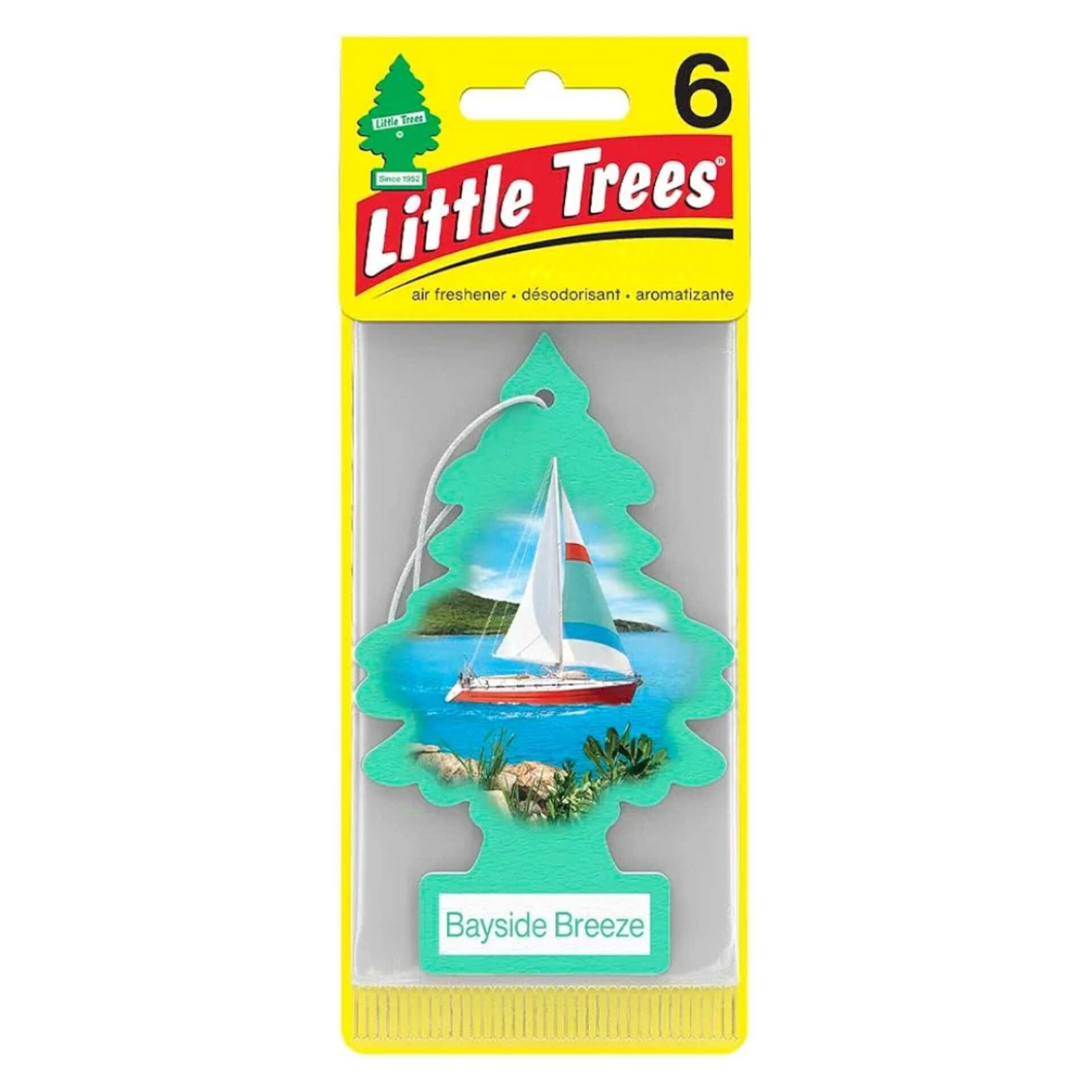 لیتل تریس خوشبوکننده خودرو رایحه نسیم کنار خلیج (Little trees Bayside Breeze)