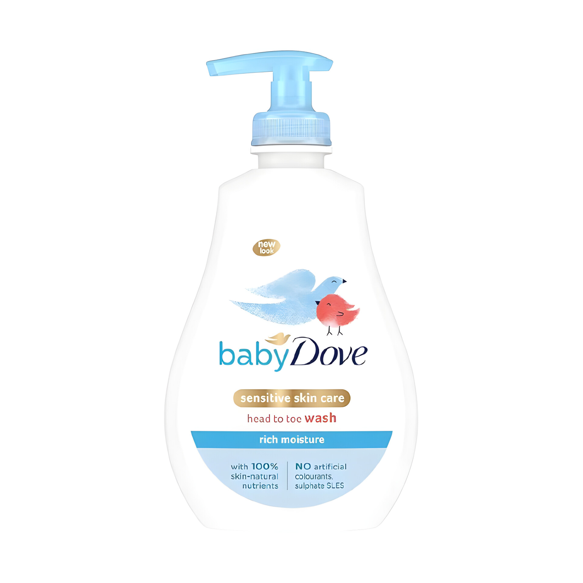 داو شامپو سر و بدن کودک و نوزاد ضدحساسیت و مرطوب کننده اروپایی (Baby Dove)