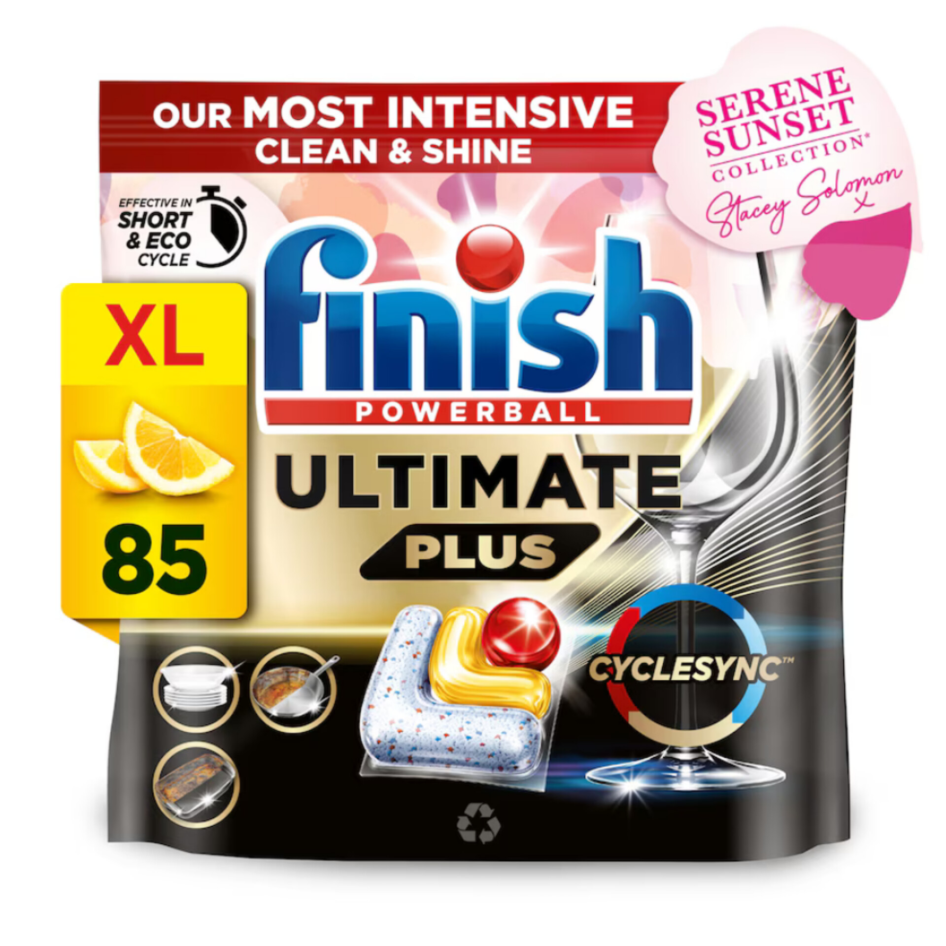 فینیش التمیت پلاس قرص ماشین ظرفشویی اروپایی (Finish Powerball Ultimate Plus 85)