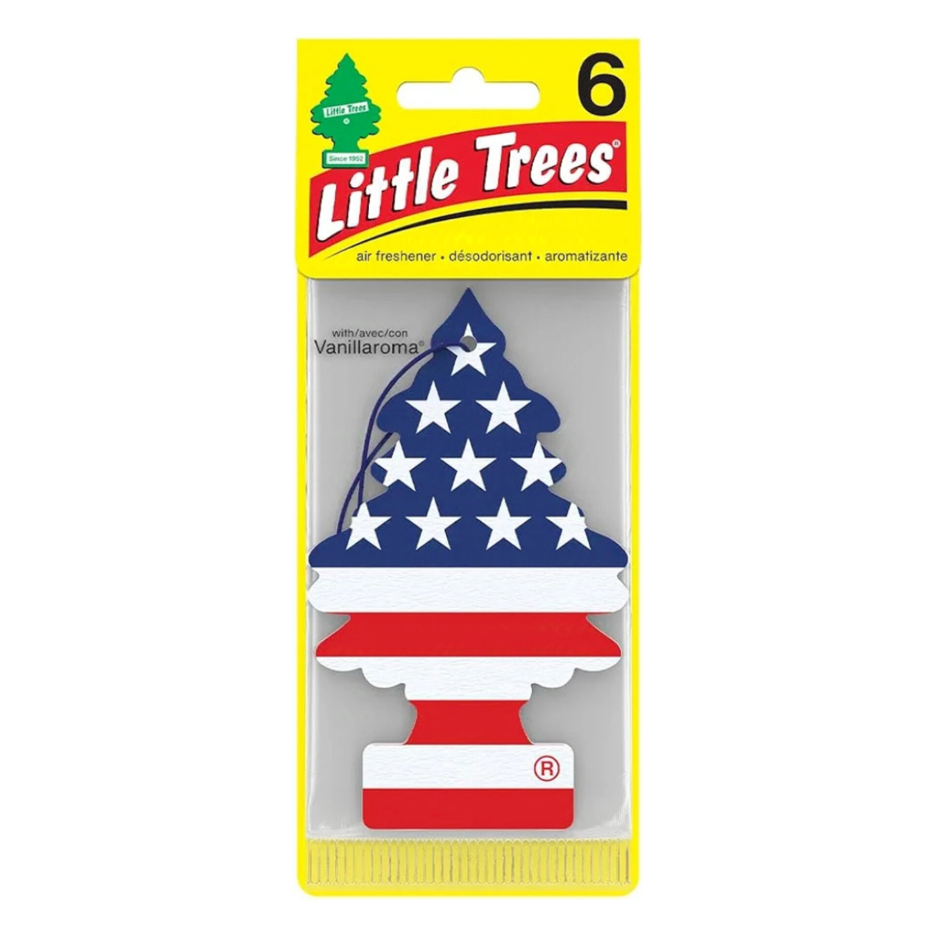 لیتل تریس خوشبوکننده ماشین پرچم آمریکا (Little trees Vanillaroma