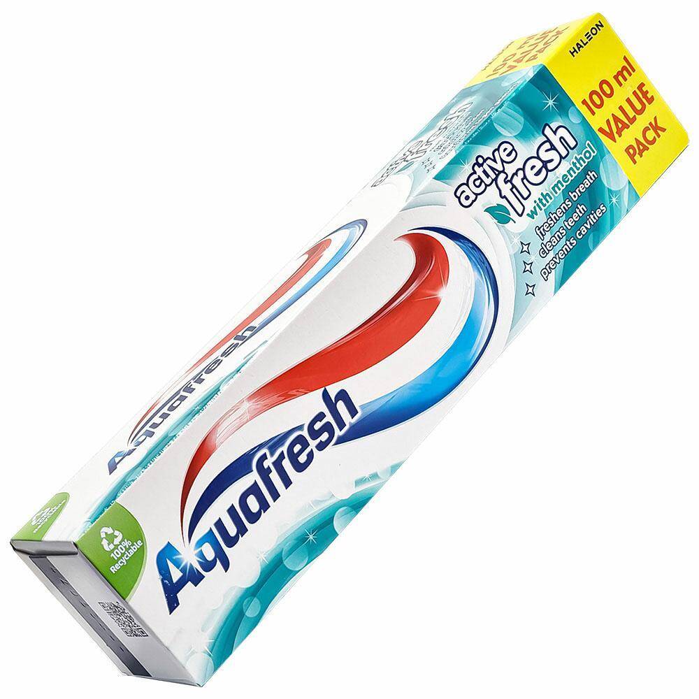 اکوا فرش خمیر دندان طراوت بخش سه گانه  (Aquafresh Active Fresh)