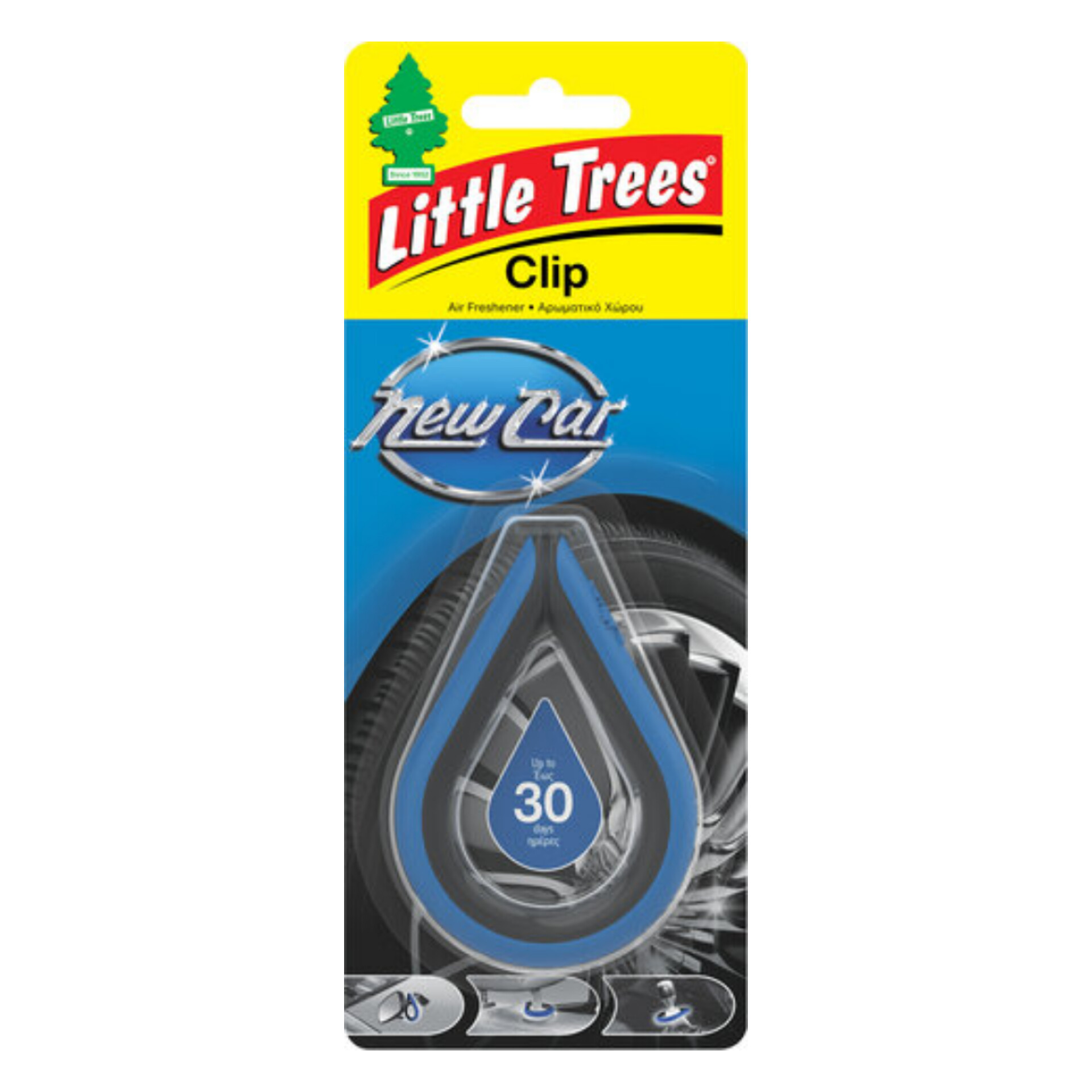 لیتل تریس خوشبوکننده خودرو رایحه خودرو نوو (Little Trees clip New Car)