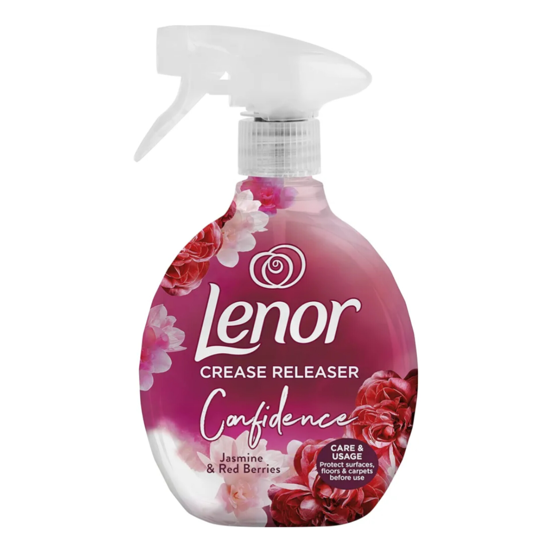 لنور اسپری از بین برنده چروک و خشوبوکننده لباس رایحه یاسمین یاقوت (Lenor Ruby Jasmine)
