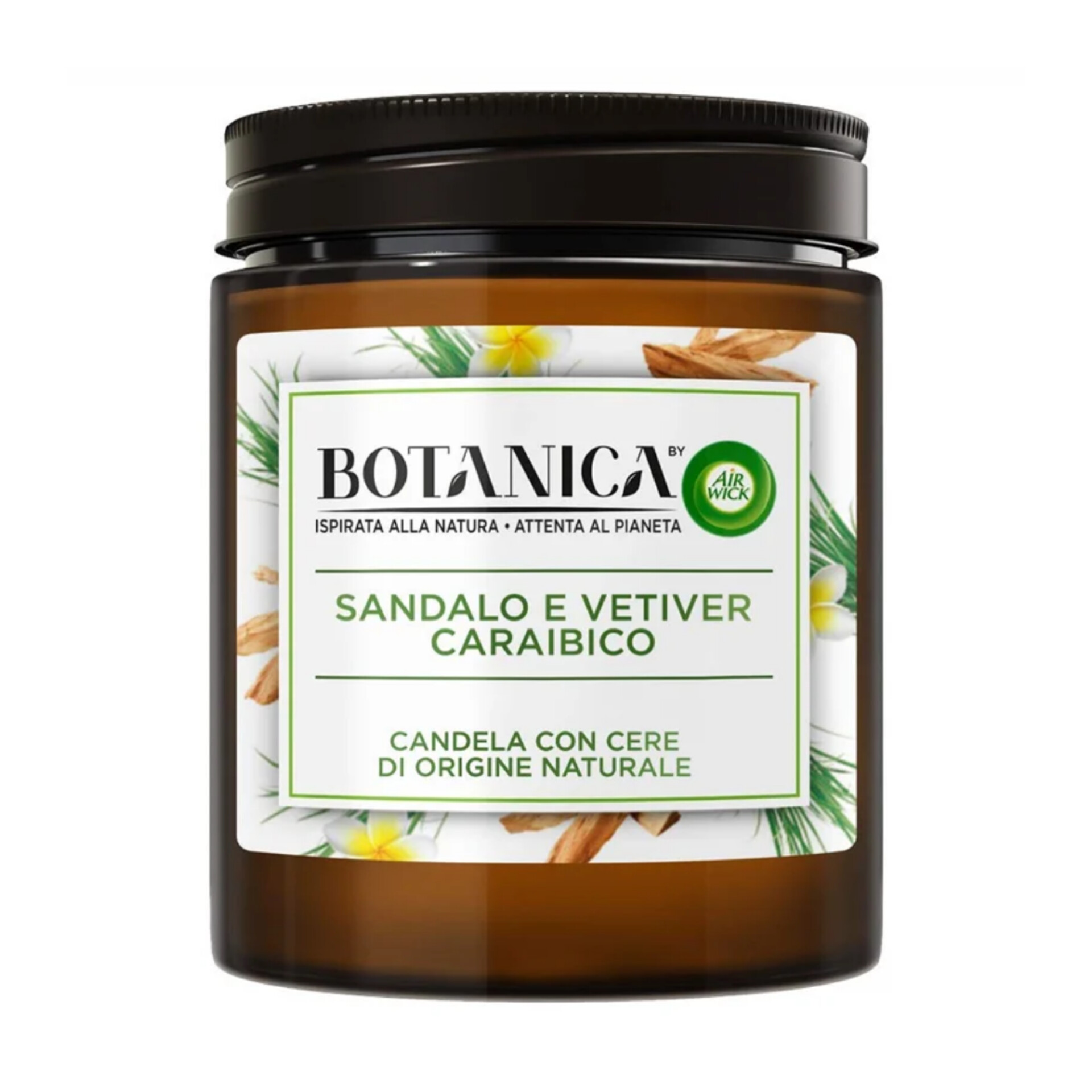 ایرویک شمع معطر با رایحه وتیور کارائیبی و صندل عربی 90 ساعته (Air Wick Botanica)