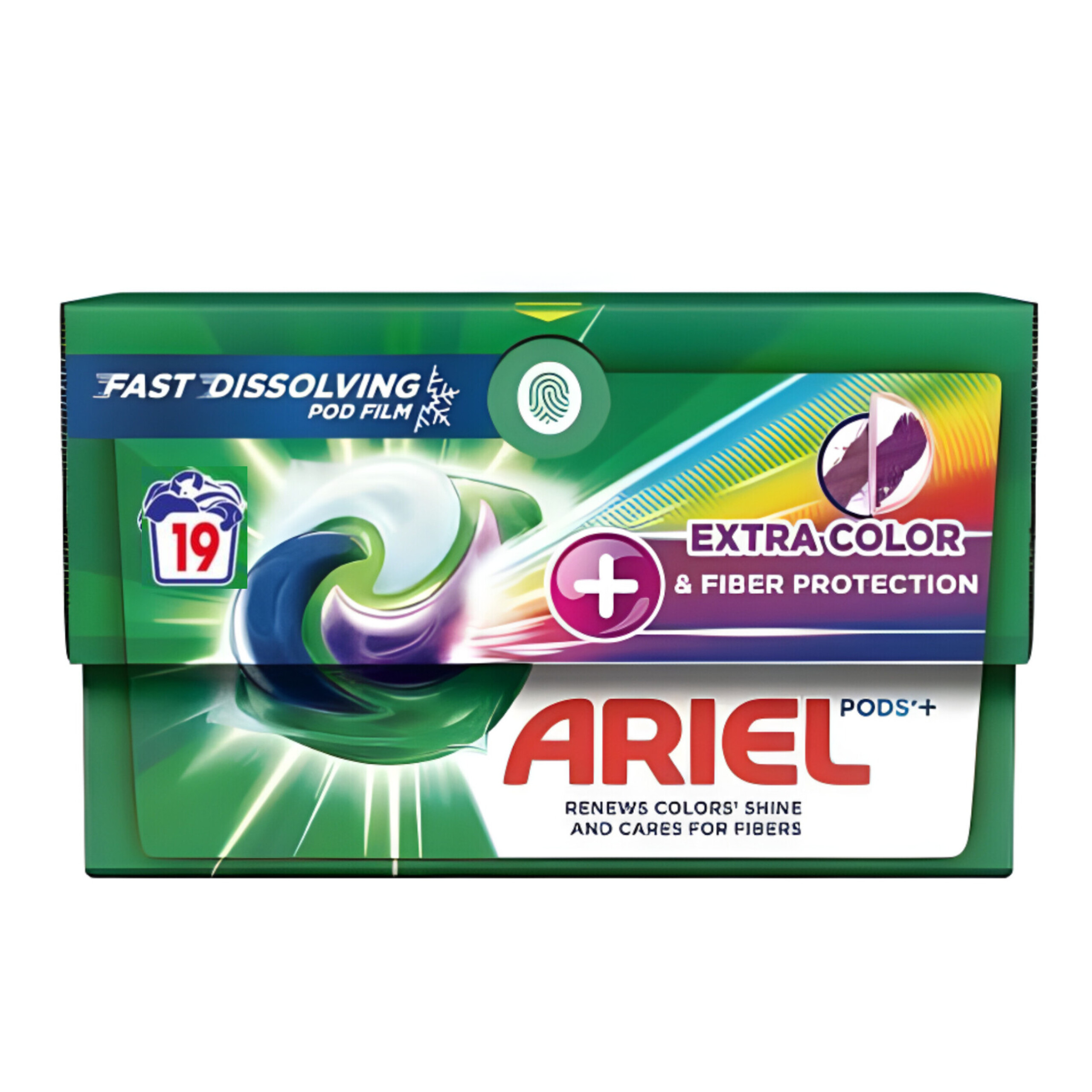 اریل اکسترا فایبر قرص لباسشویی اروپایی (Ariel 4in1 Pods+ Extra Fiber ۱۹)