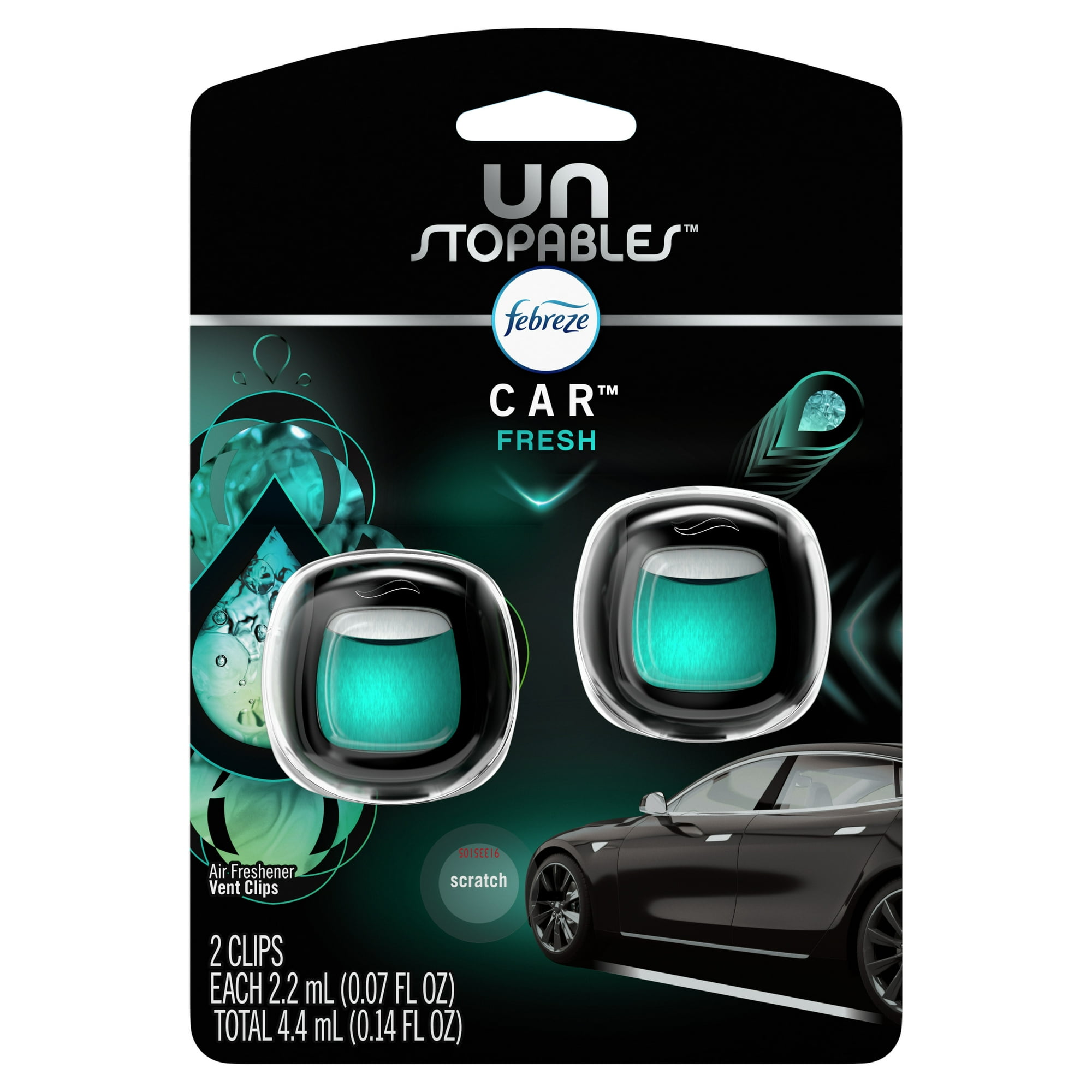 فبرز خوشبوکننده دریچه کولر ماشین رایحه تمیزی و تازگی (Febreze Car Unstopables Fresh)