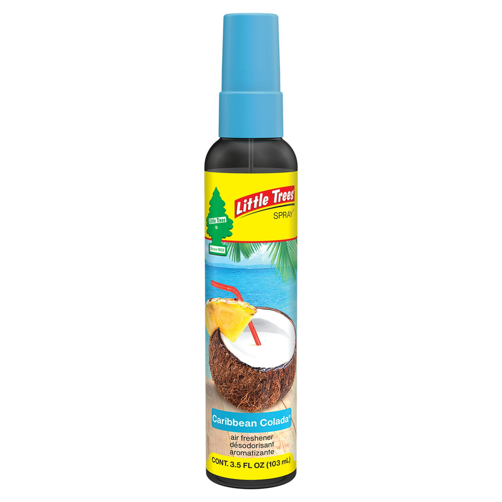 لیتل تریس اسپری خوشبوکننده خودرو رایحه کولادا کارائیب (Little Trees spery Caribbean Colada)