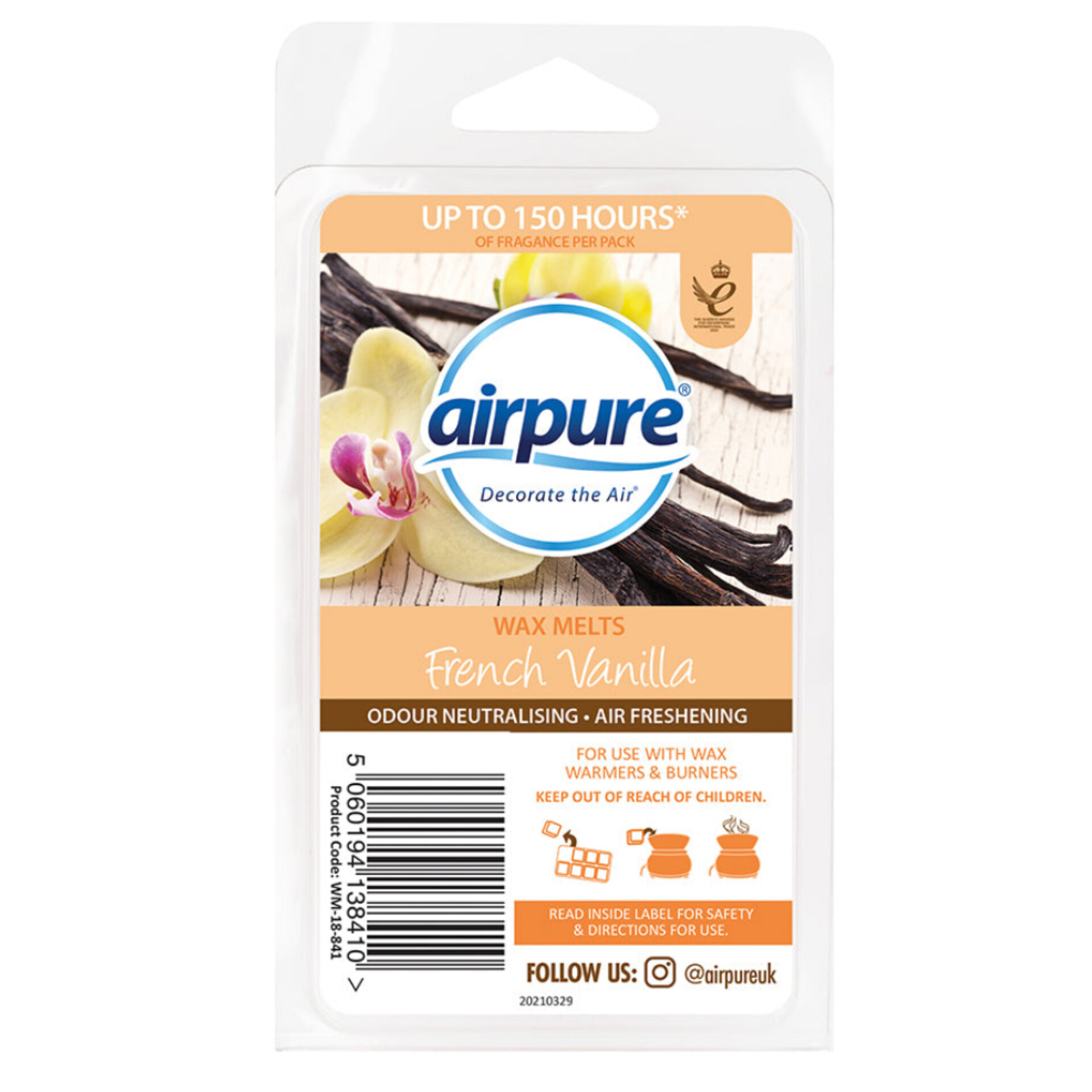 ایرپور اسانس جامد خوشبوکننده هوا رایحه وانیل فرانسوی (Airpure Wax Melts French Vanilla)