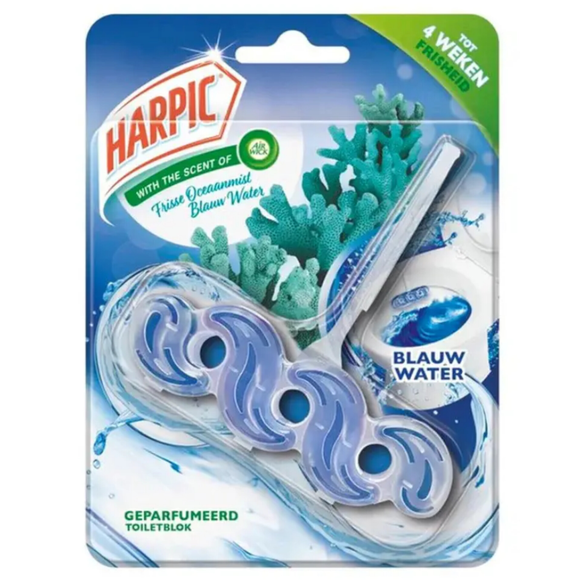 هارپیک آویز خوشبوکننده و تمیزکننده توالت فرنگی رایحه نسیم اقیانوس (Harpic Frisse Oceanmist & Blauw W​​​​ater)