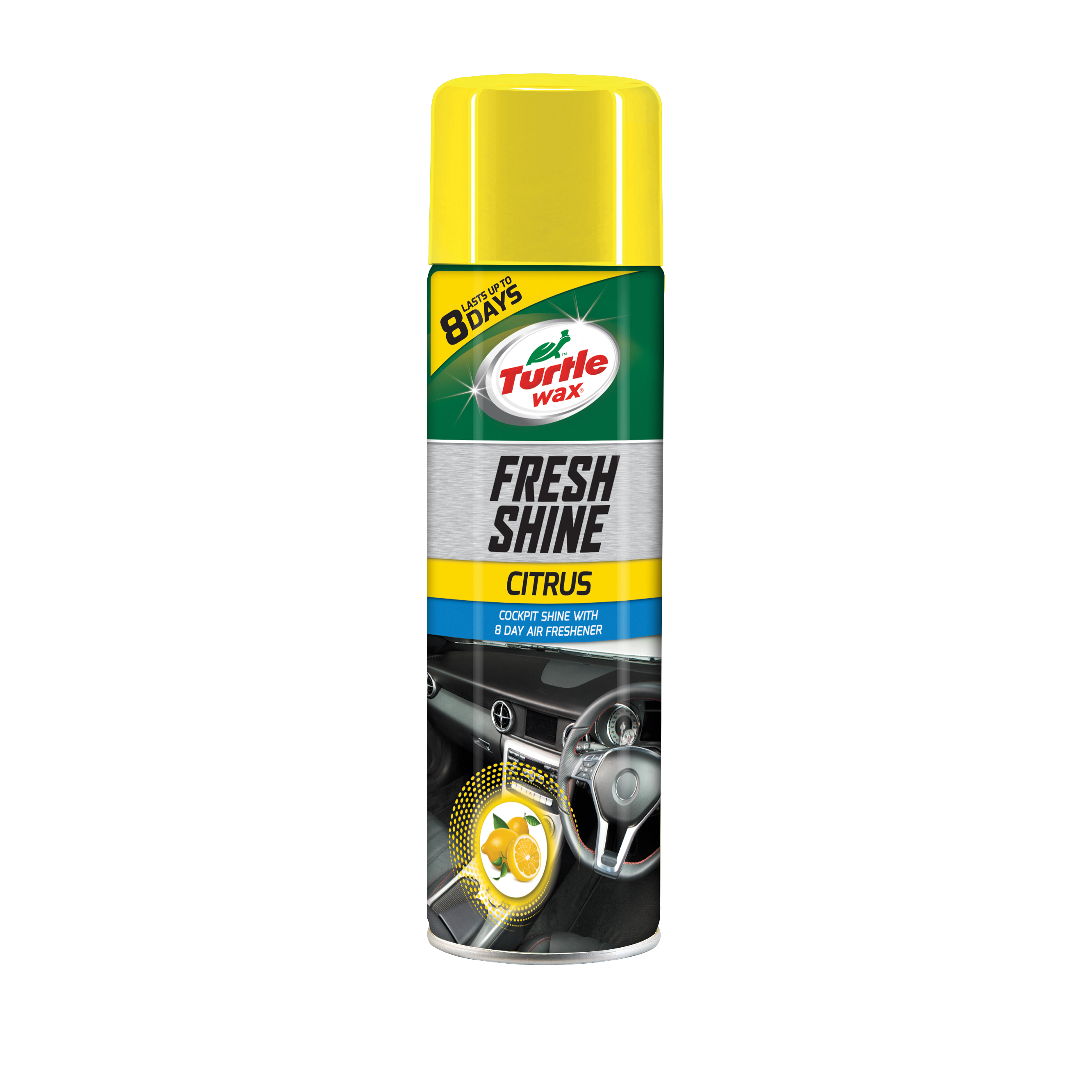 ترتل واکس اسپری براق کننده و خوشبو کننده داشبورد رایحه مرکبات (Turtle wax CITRUS)