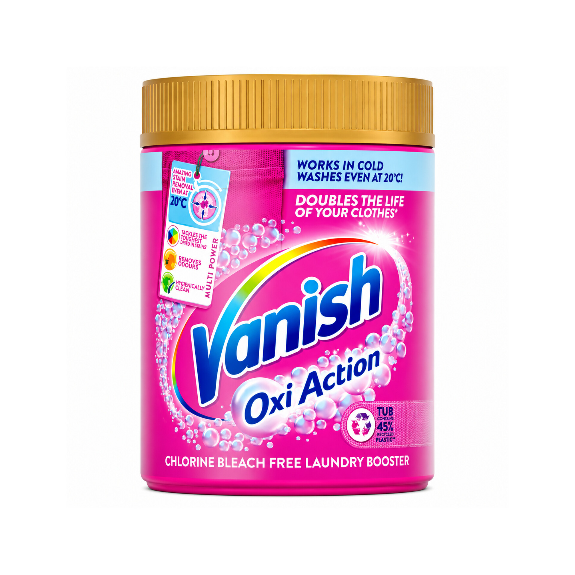 ونیش گلد اروپایی پودر لکه بر لباس رنگی بزرگ (Vanish gold Color 470g)