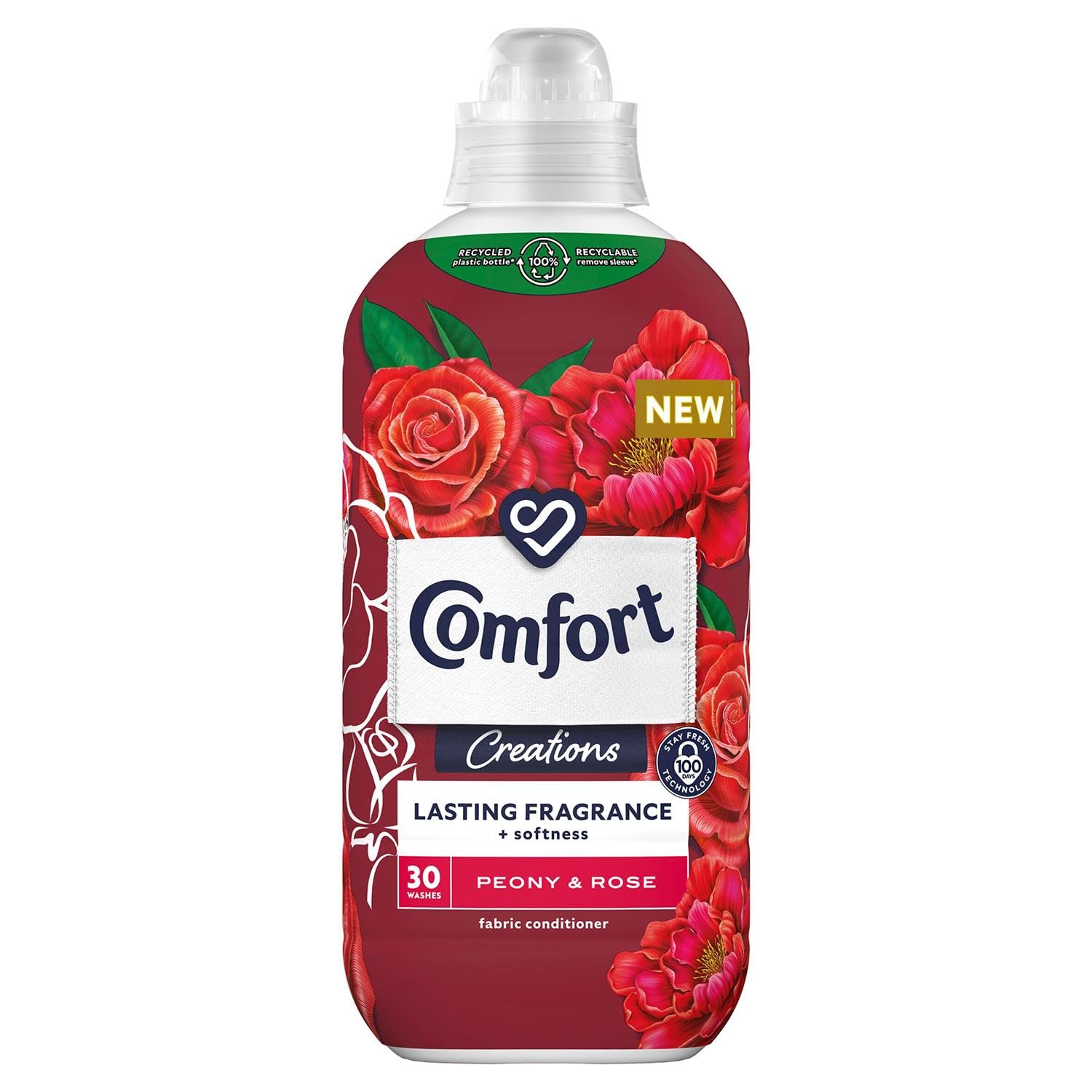کامفورت اروپایی مایع نرم کننده و خوشبو کننده لباس رایحه گل پونی و رز  (Comfort PEONY & ROSE)
