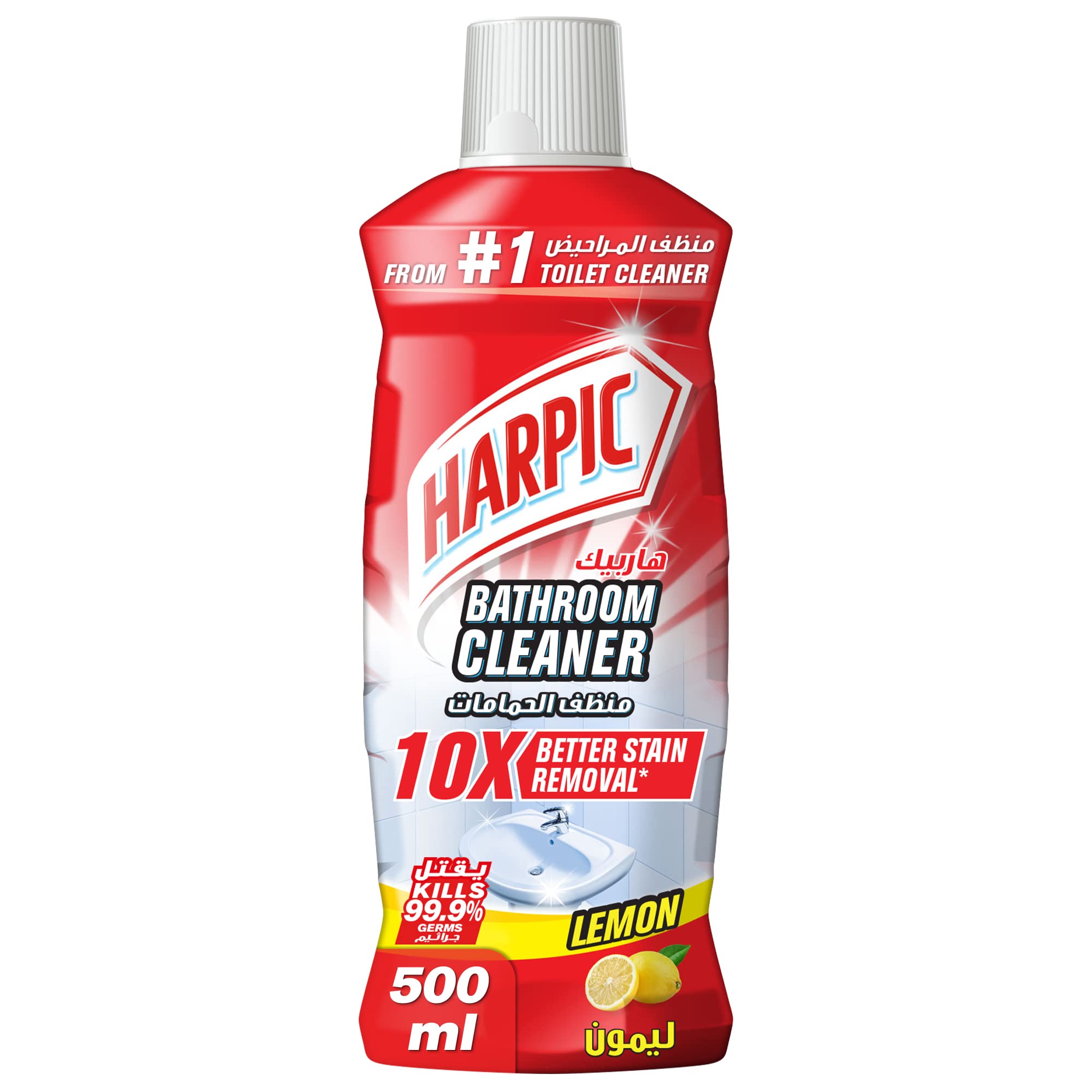 هارپیک عربی تمیزکننده حمام با رایحه لیمو – قدرت تمیزکنندگی 10 برابر (Harpic)
