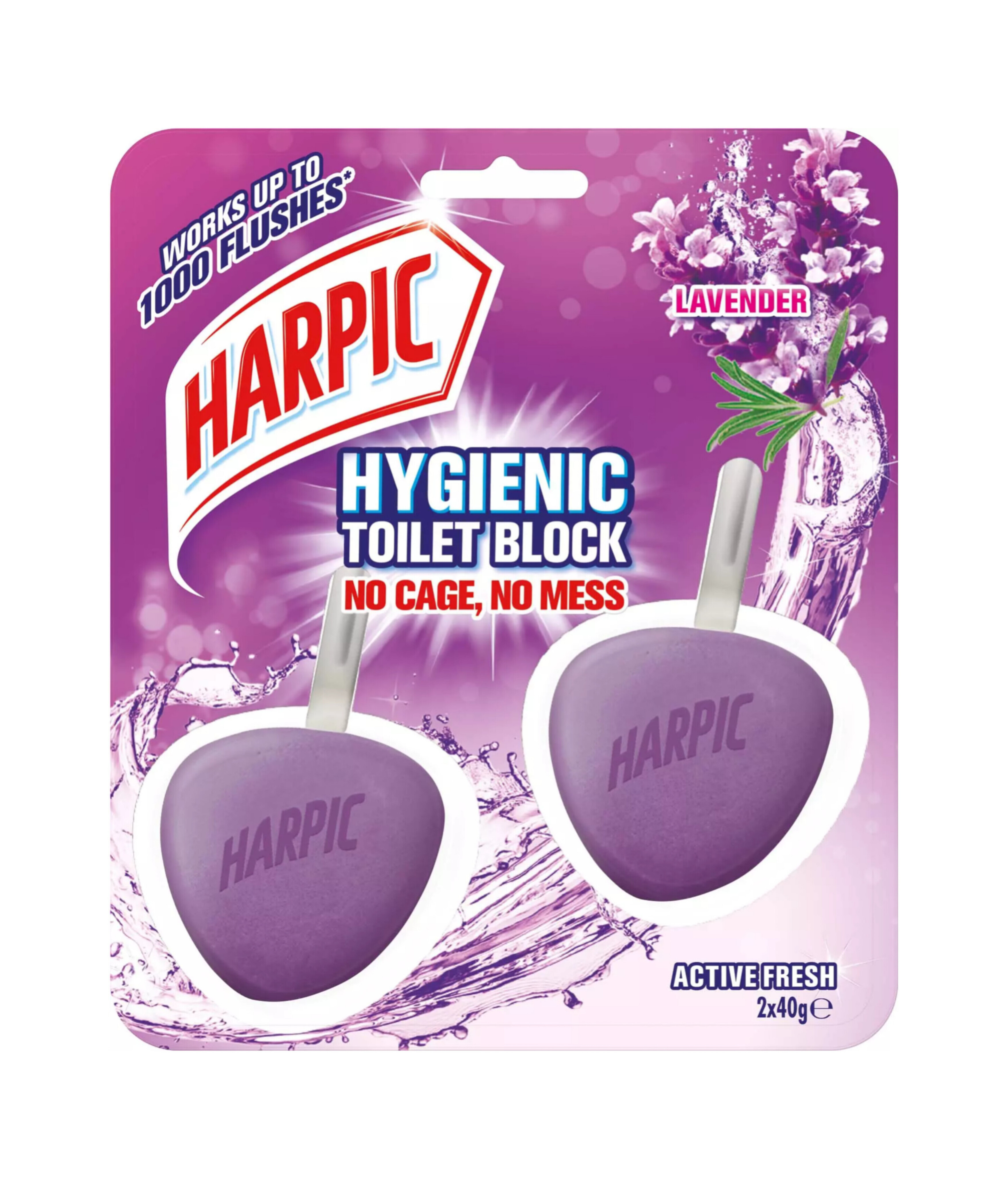 هارپیک آویز خوشبوکننده جفتی توالت فرنگی رایحه اسطوخودوس (Harpic Lavender)