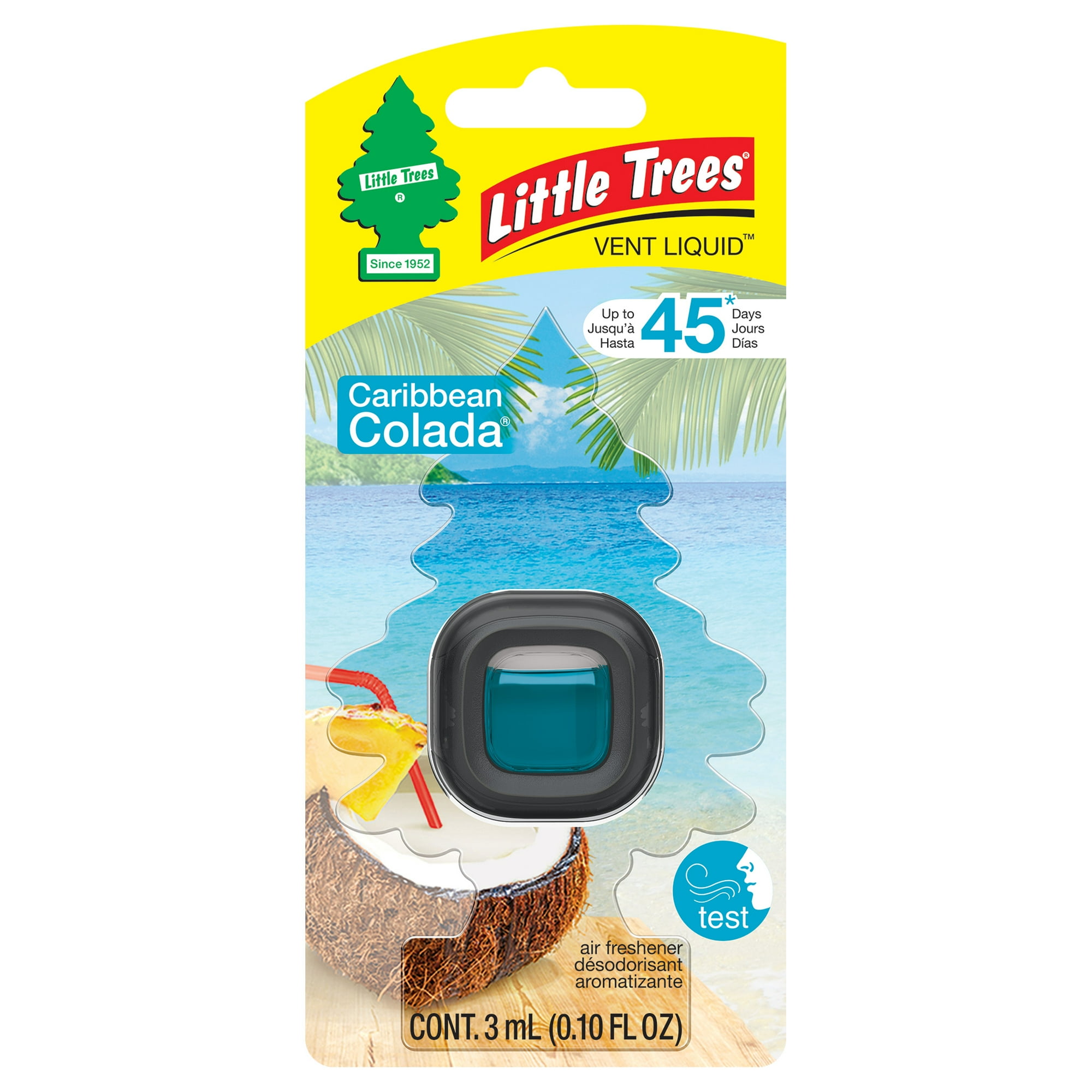 لیتل تریس خوشبوکننده خودرو رایحه کولادا کارائیب (Little Trees Liquid Caribbean Colada)