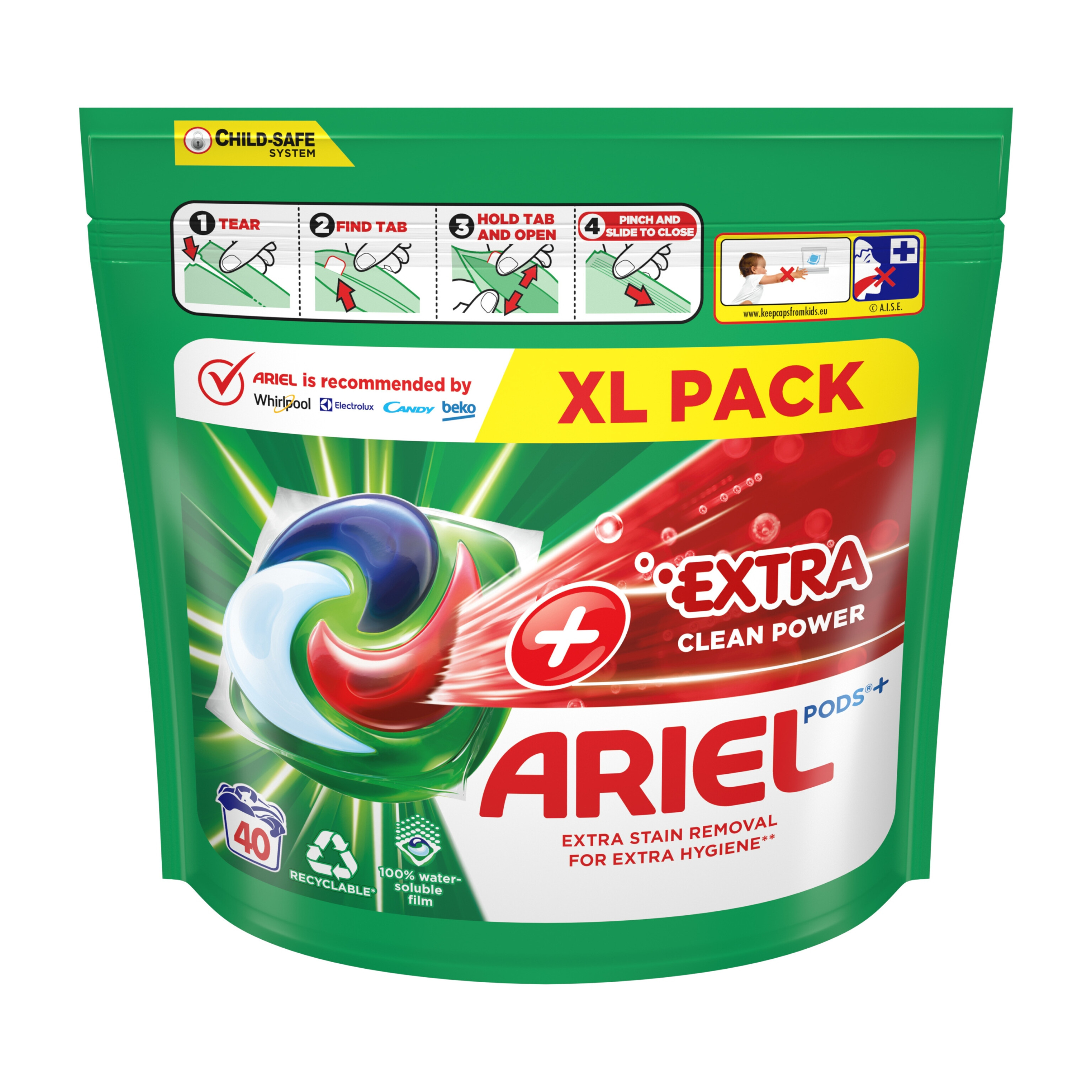 اریل اکسترا ایتالیا قرص لباسشویی (Ariel 4in1 Pods+ ٍEXTRA 40)