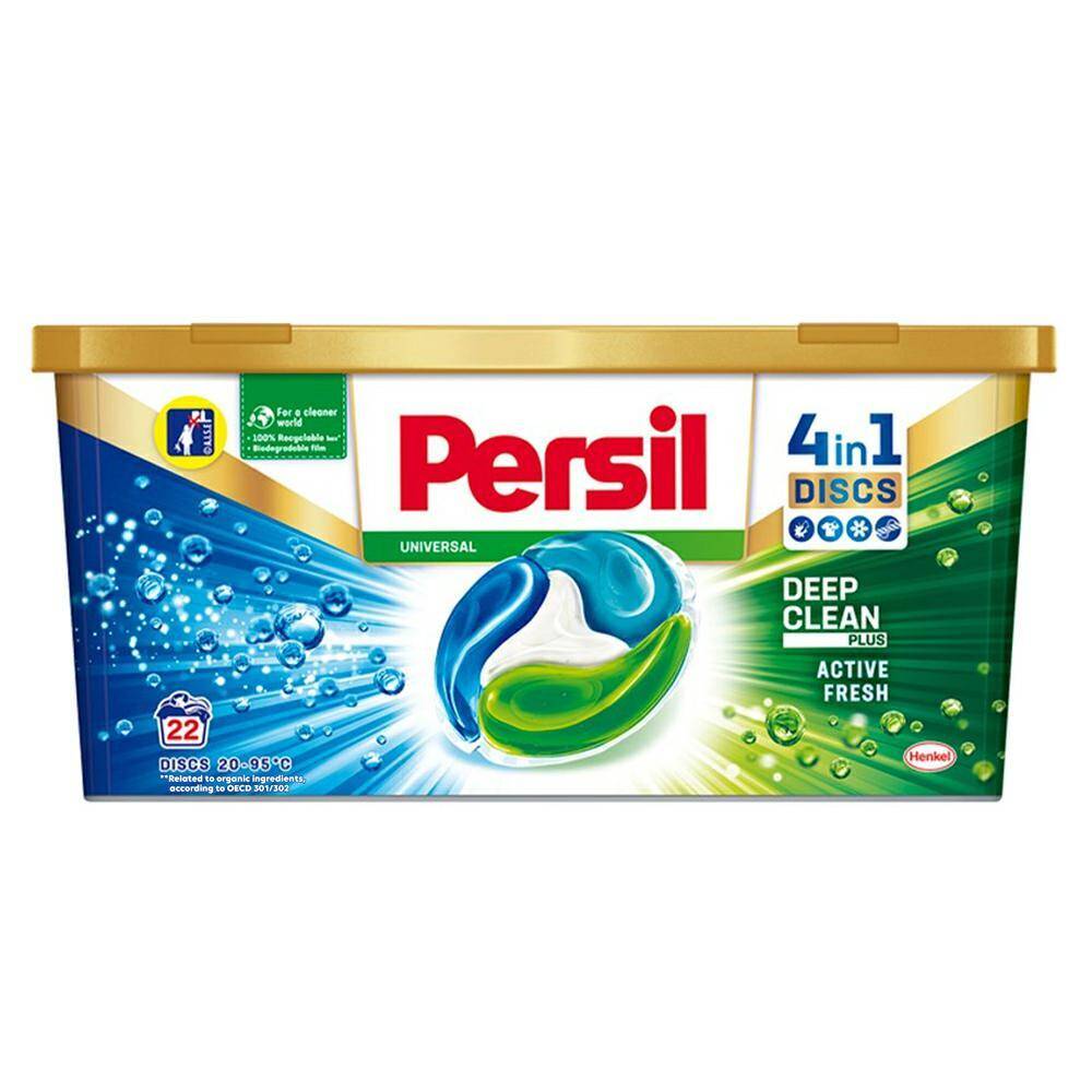 پرسیل آلمان قرص لباسشویی 4در1  با رایحه تمیزی (22 Persil 4in1 Discs Deep Clean + Active Fresh)