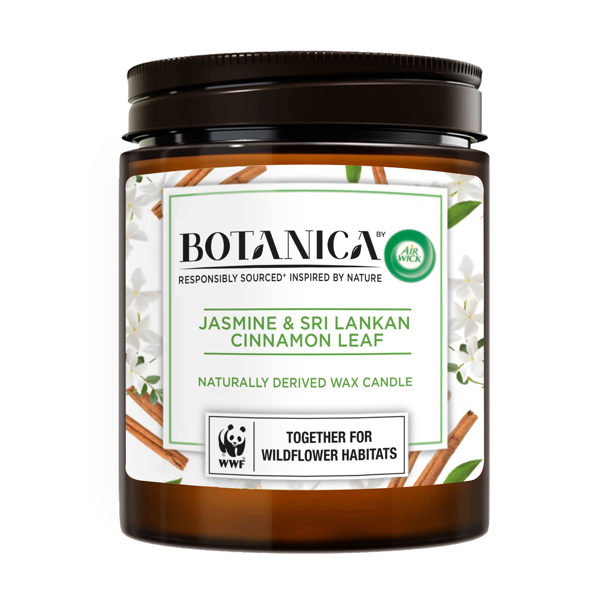 ایرویک شمع معطر با رایحه یاس و دارچین سریلانکایی 90 ساعته (Air Wick Botanica)