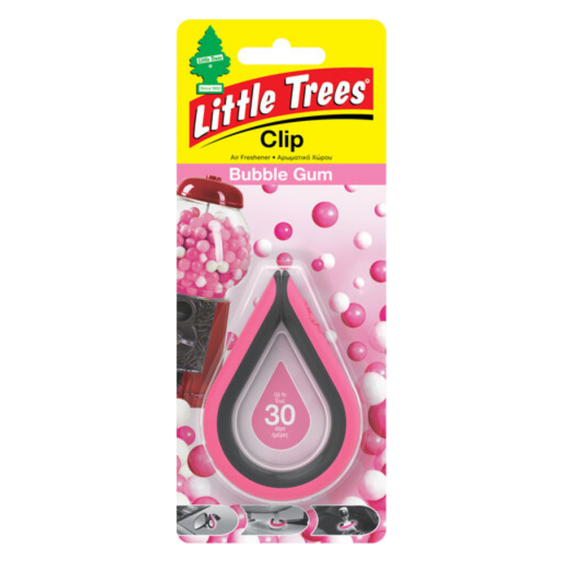 لیتل تریس خوشبوکننده خودرو رایحه آدامس بادکنکی (Little Trees clip Bubble Gum)