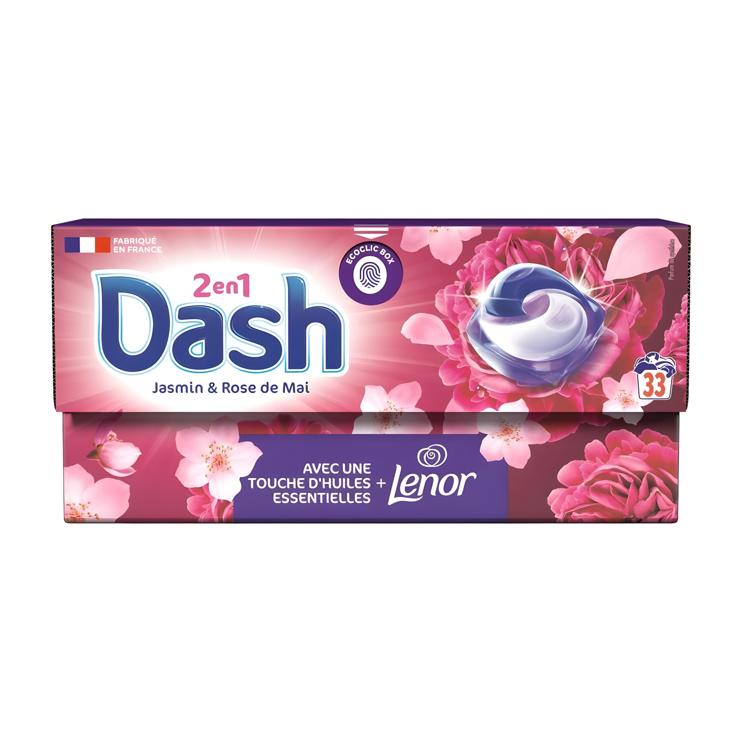 دش قرص لباسشویی همراه با خوشبوکننده لنور (33 Dash + Lenor)