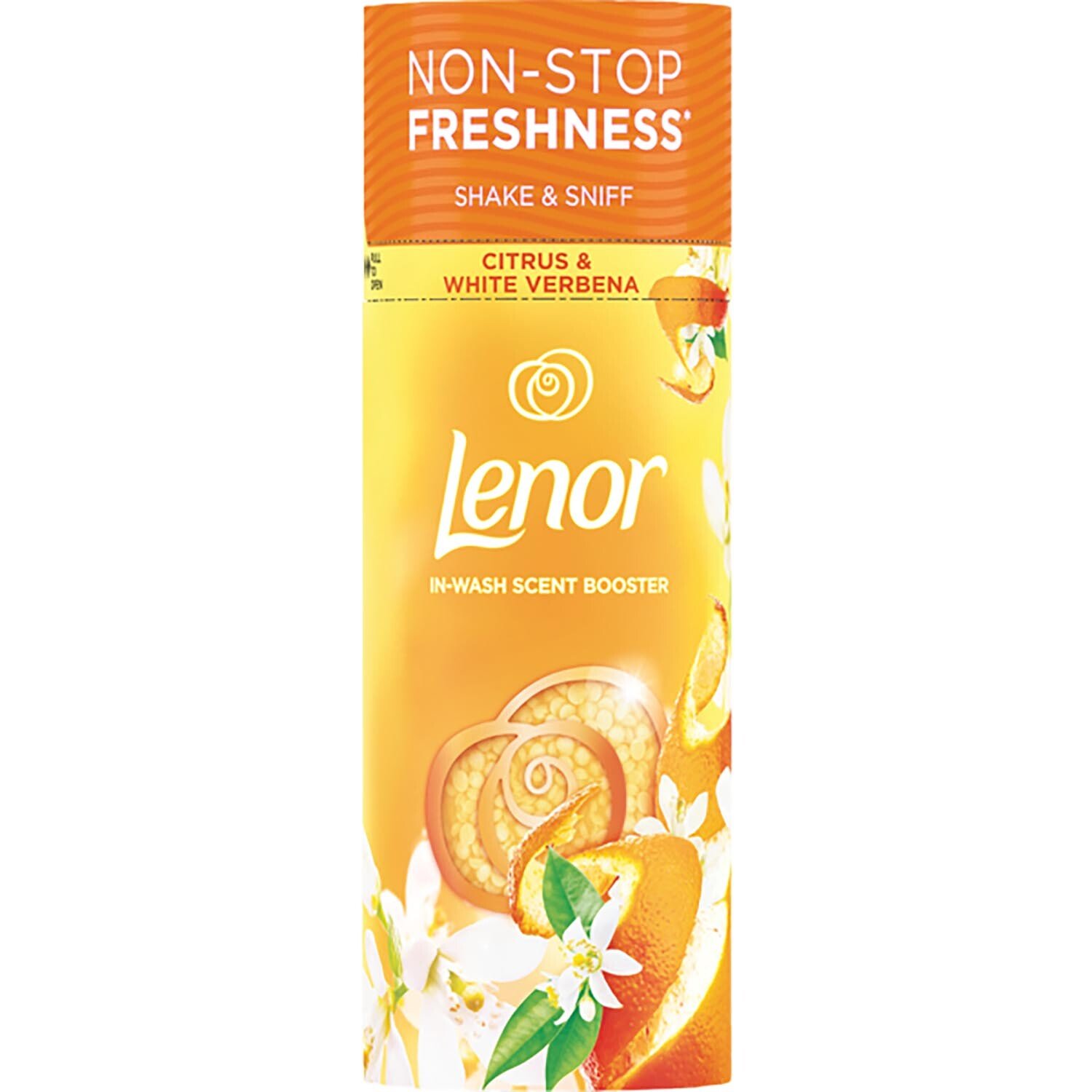 لنور دانه های خوشبوکننده لباس مرکبات و عطر گیاه معطر وربنا (Lenor Citrus & White Verbena)