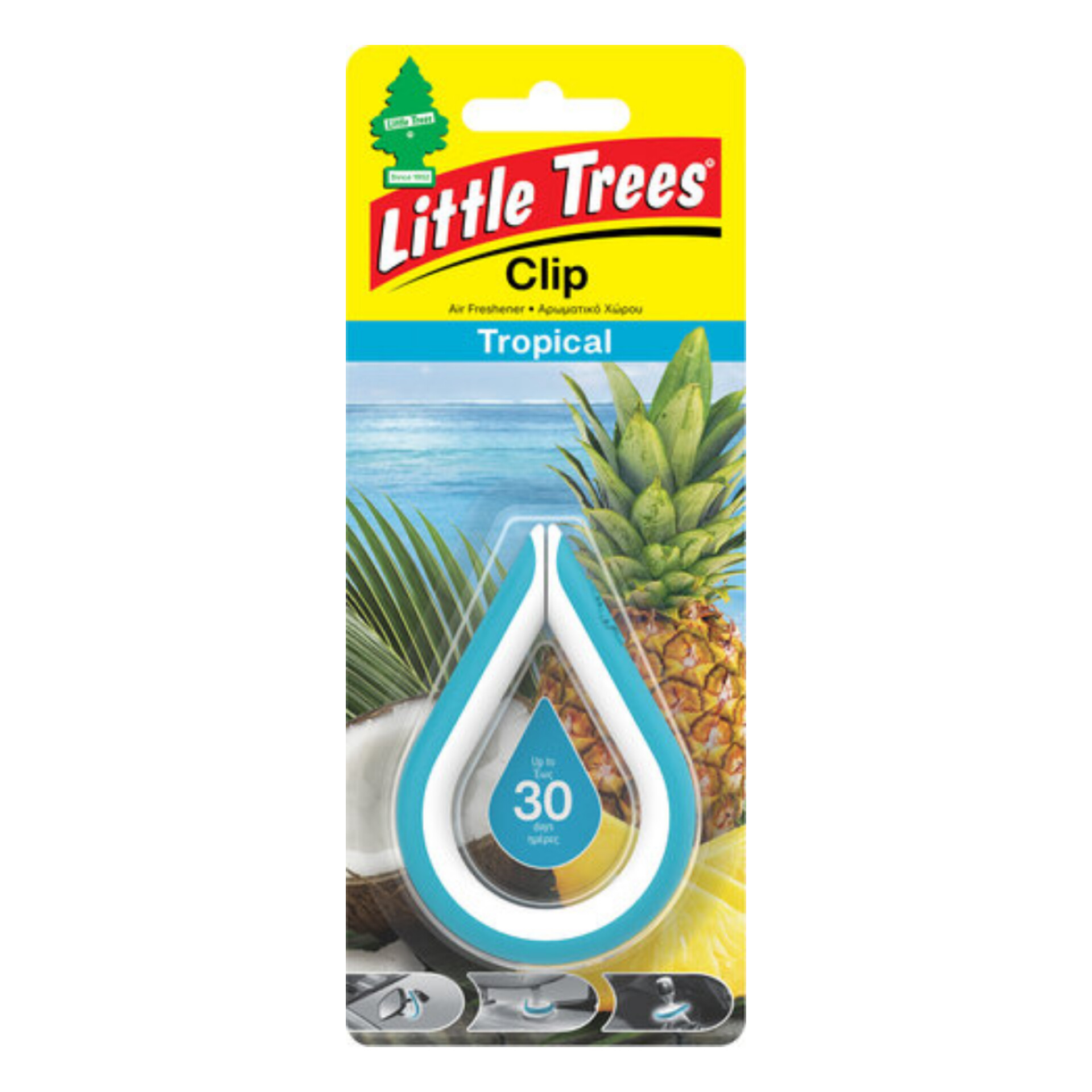 لیتل تریس خوشبوکننده خودرو رایحه استوایی (Little Trees clip Tropical)