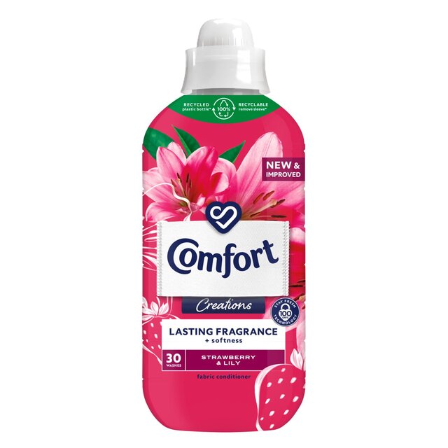 کامفورت اروپایی مایع نرم کننده و خوشبو کننده لباس رایحه توت فرنگی و سوسن (Comfort STRAWBERRY & LILY)