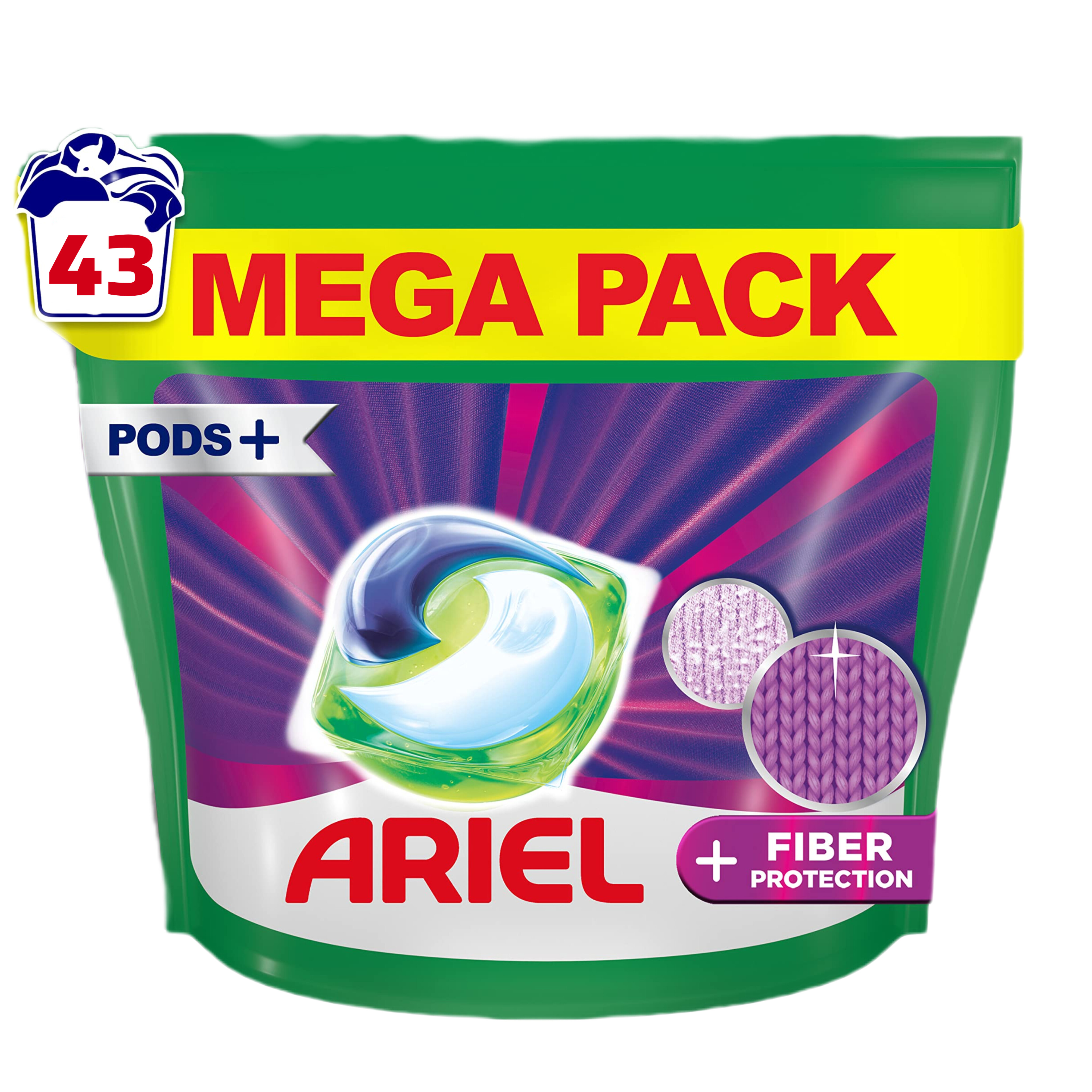 اریل فایبر اروپایی قرص لباسشویی ( Ariel All in 1 Pods+ Fiber 43)