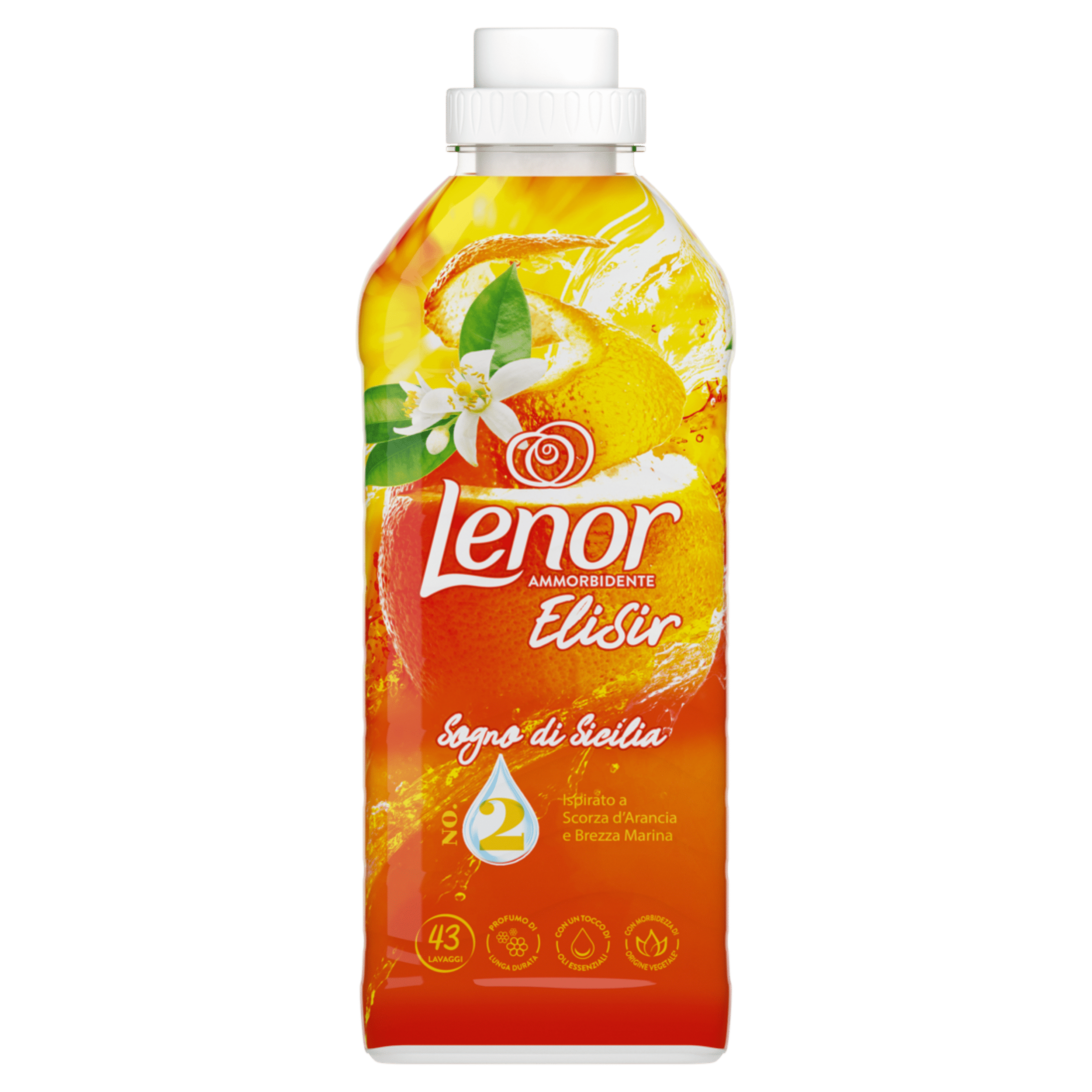 لنور مایع نرم کننده و خوشبوکننده لباس 43 بار رایحه شکوفه مرکبات(Lenor Sicilia)