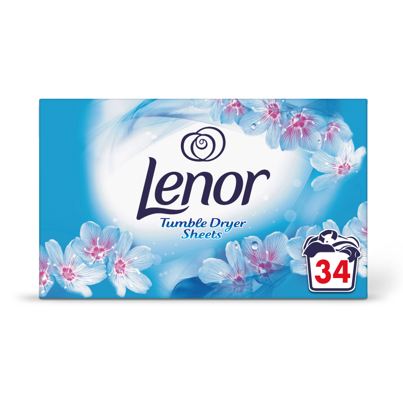 لنور ورق خشک کن و خوشبوکننده لباس رایحه بیداری بهار (Lenor Tumble Dryer Spring Awakening 34)