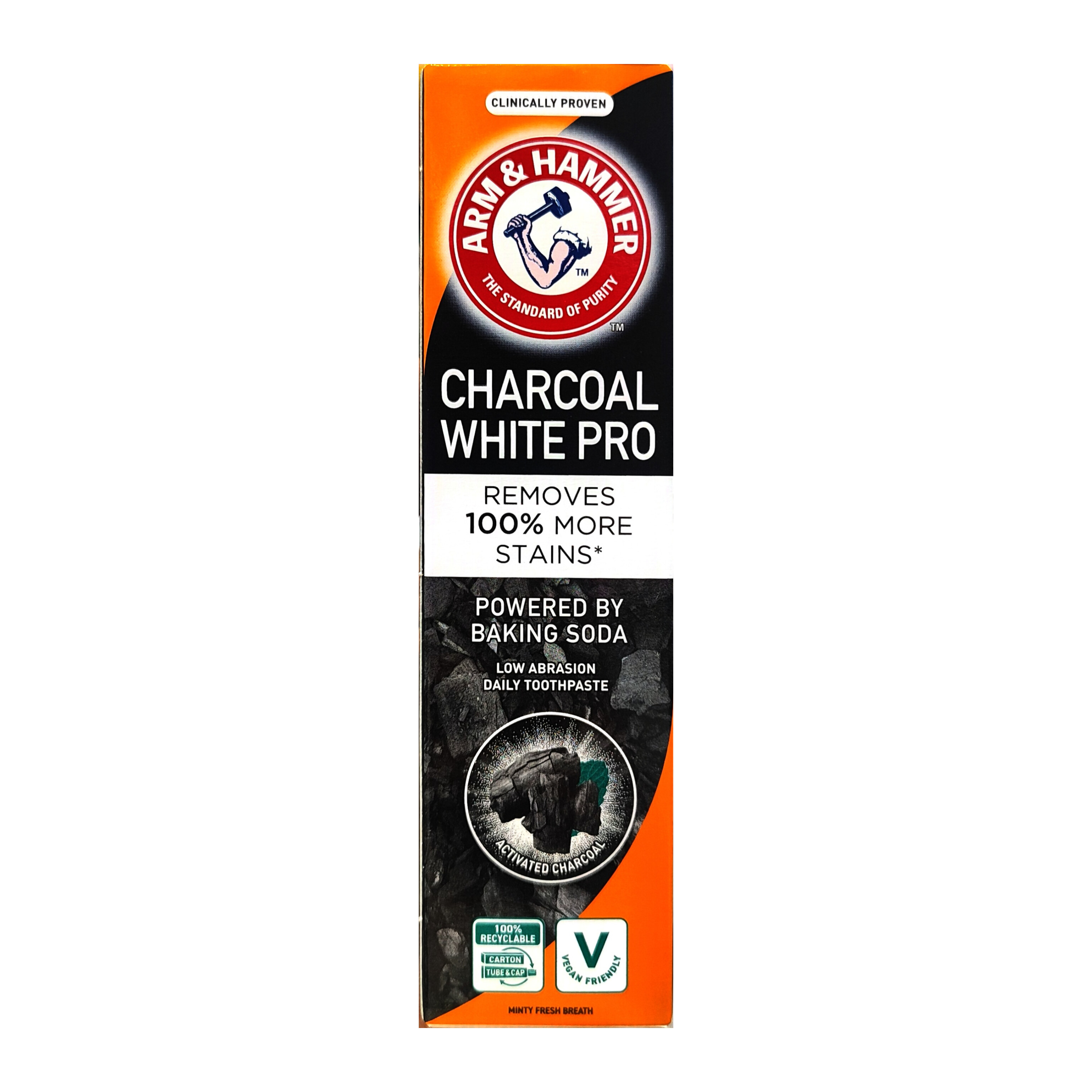 ارم اند همر خمیر دندان سفید کننده زغالی (Arm & Hammer Charcoal White pro)