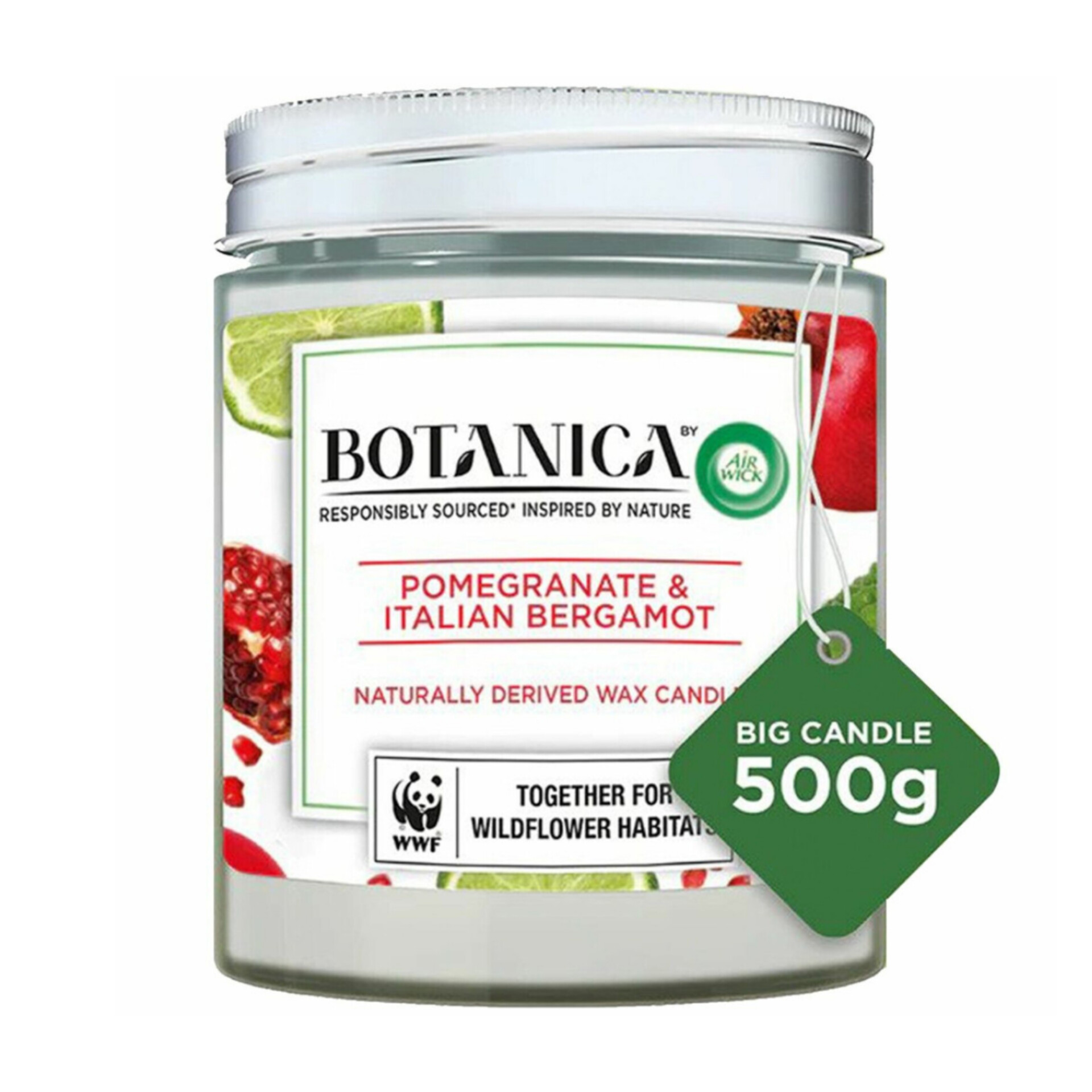 ایرویک شمع معطر با رایحه انار و  برگاموت ایتالیایی و 90ساعته (Air Wick Botanica)