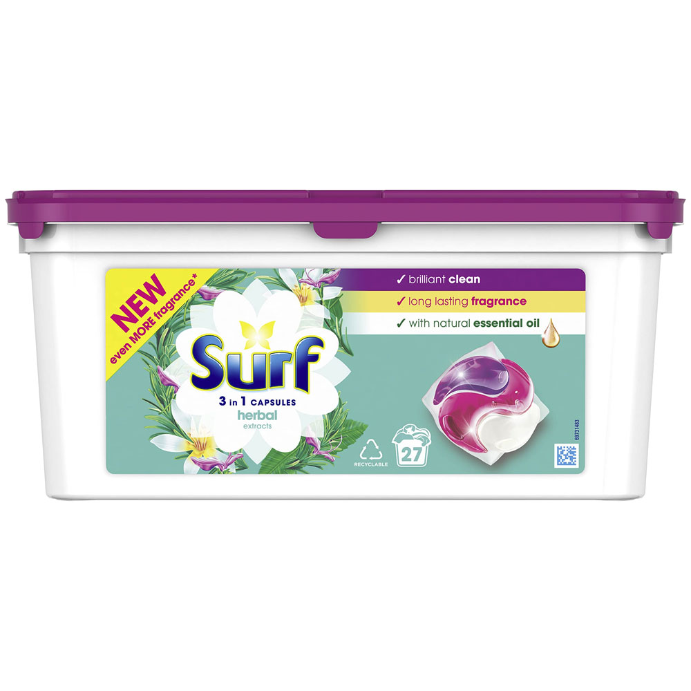سارف قرص لباسشویی رایحه عصاره های گیاهی (Surf Pods 27)