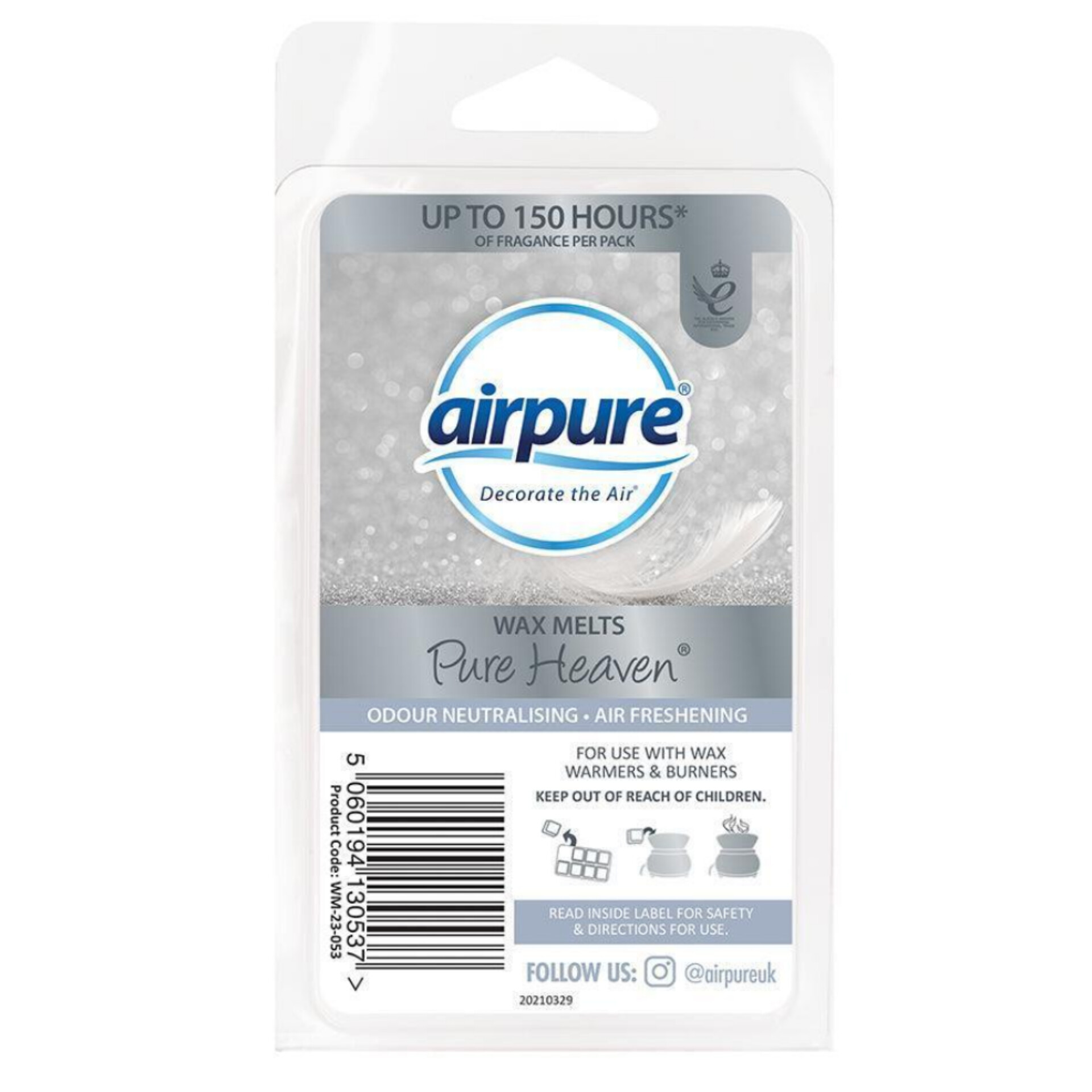 ایرپور اسانس جامد خوشبوکننده هوا رایحه آرامش بخش (Airpure Wax Melts Pure Heaven)