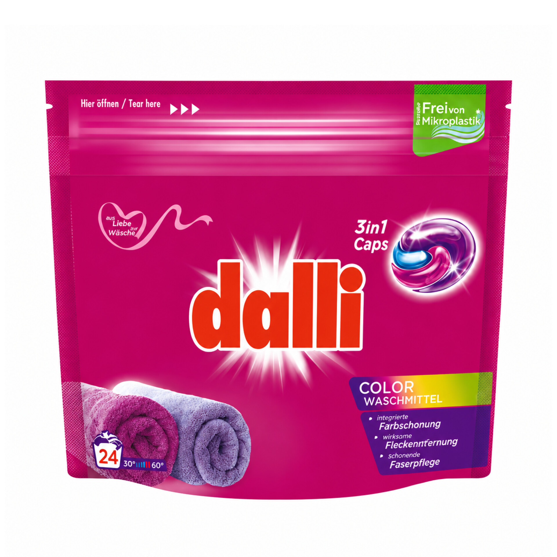 دالی قرص لباسشویی رنگی 3در1 آلمانی (24 Dalli Color 3in1)