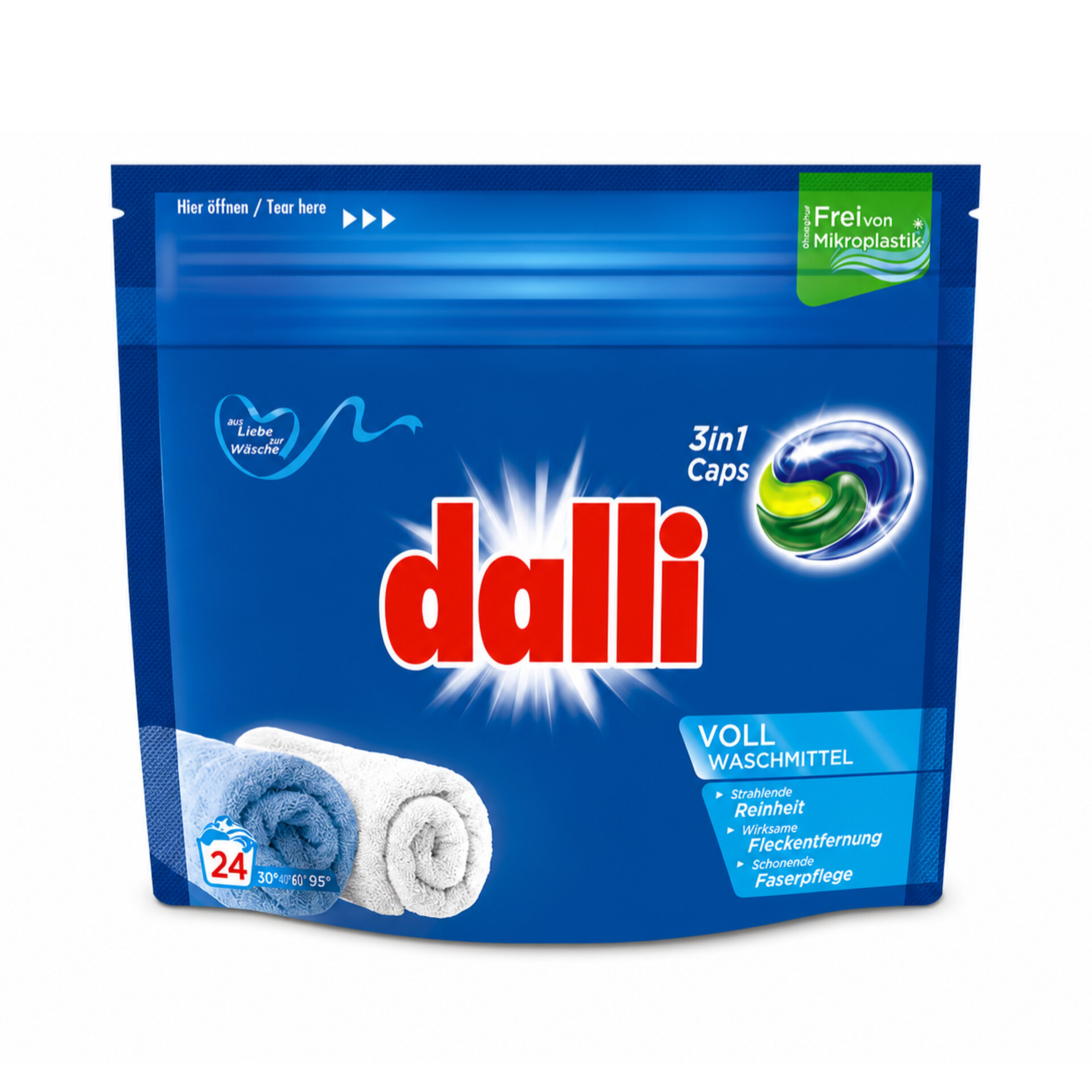 دالی قرص لباسشویی 3در1 آلمانی (24 Dalli Vollwaschmittel 3in1)
