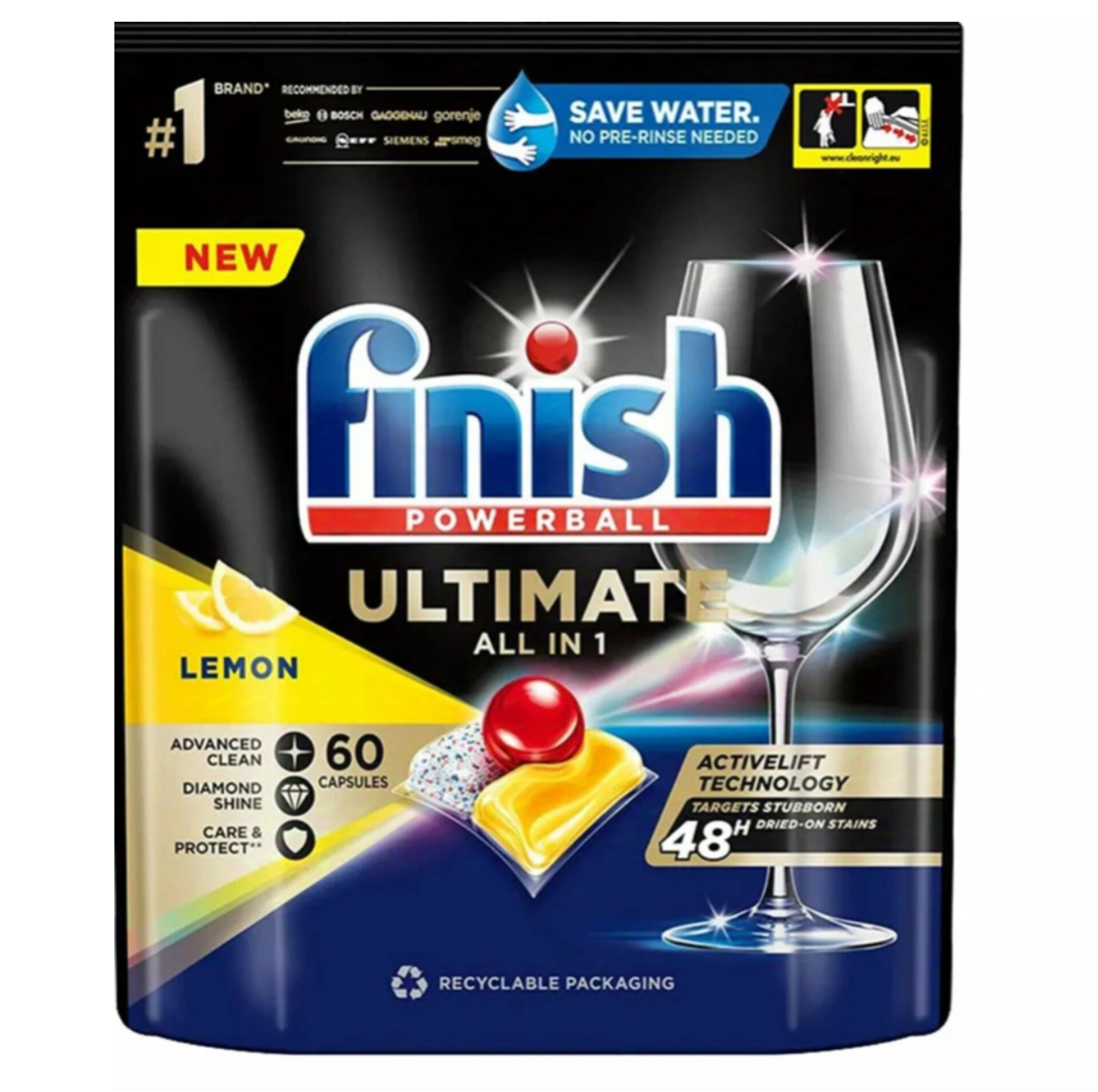 فینیش التمیت اروپایی قرص ماشین ظرفشویی (Finish Ultimate 60)
