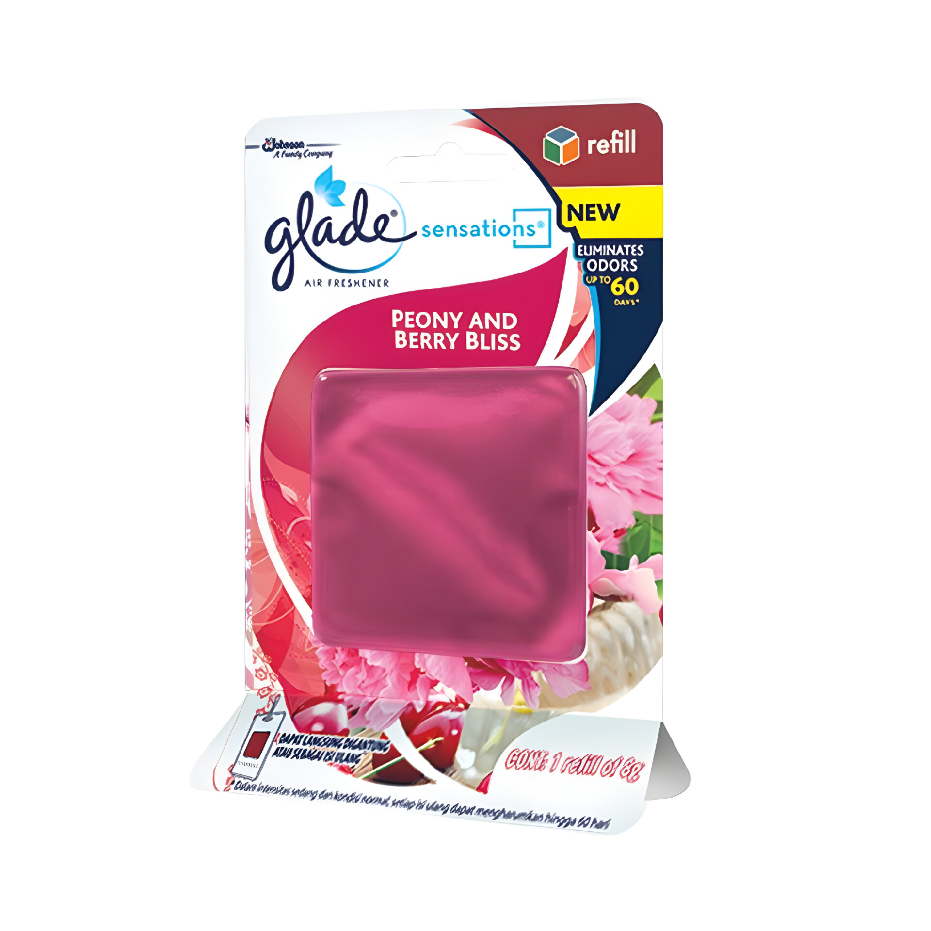 گلید ژل خوشبوکننده هوا کارتی با رایحه گل صدتومانی و توت (Glade Gel)
