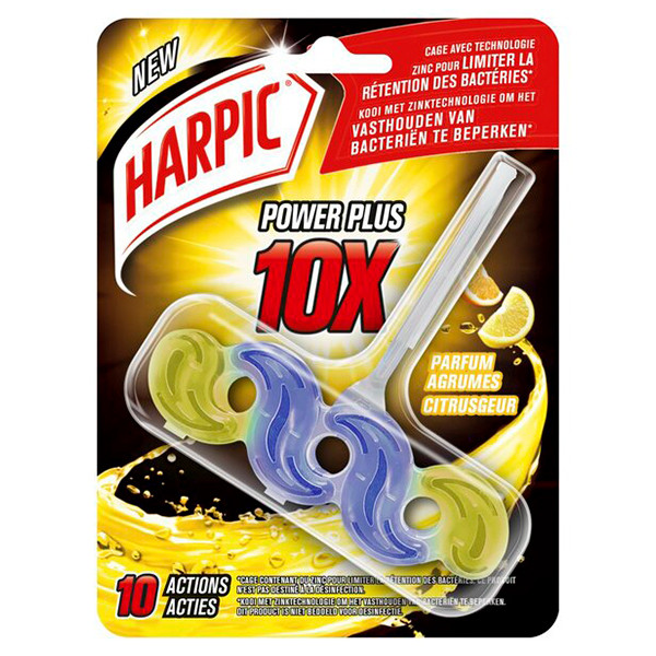 هارپیک آویز خوشبوکننده و تمیزکننده توالت فرنگی پاور پلاس ×10 مرکبات (Harpic Power Plus 10X Citrusgeur)
